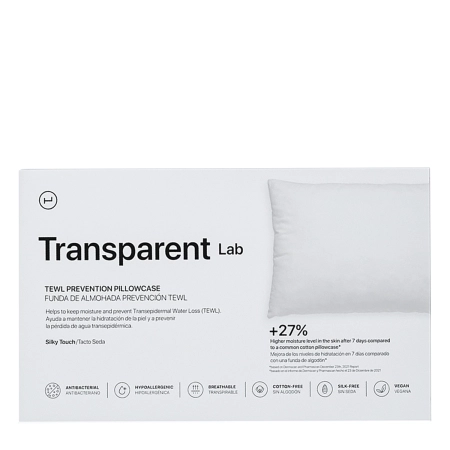 Transparent Lab - Poszewka na Poduszkę o Działaniu Nawilżającym i Przeciwstarzeniowym - 50x75cm - 1szt