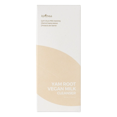 Isntree - Yam Root Vegan Milk Cleanser - Łagodzące Mleczko do Oczyszczania Twarzy - 220ml