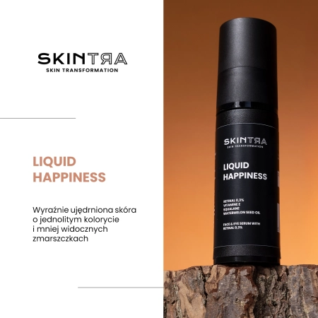 SkinTra - Liquid Happiness - Serum z Retinalem 0,3% na Twarz i pod Oczy - 30ml