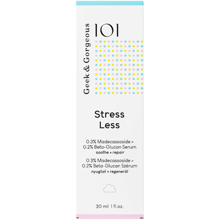 Geek & Gorgeous - Stress Less Beta Glukan + Madecassoside - 0.5% - Żelowe Serum z Beta-Glukanem i Madekasozydem - 30ml