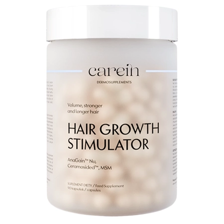 Carein - Hair Growth Stimulator - Dermosuplement - Nadmierne Wypadanie Włosów - 90kaps
