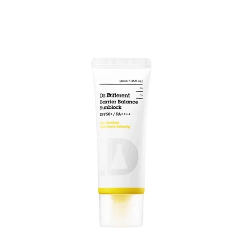 Dr.Different - Barrier Balance Sunblock SPF50+ PA++++ - Mineralny Krem Przeciwsłoneczny - 40ml