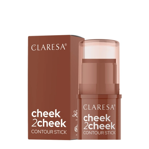 Claresa - Cheek 2 Cheek - Bronzer w Sztyfcie - 02 Milk Choco - 5,5g