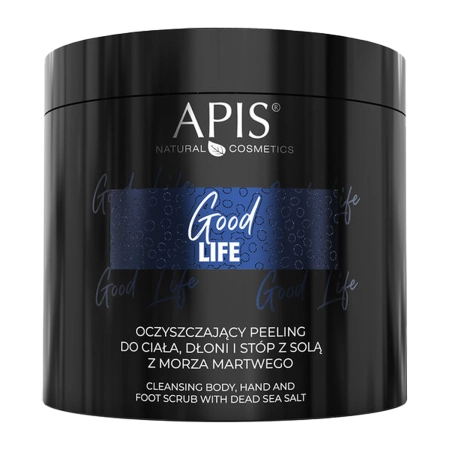 Apis - Good Life - Oczyszczający Peeling do Ciała, Dłoni i Stóp z Solą z Morza Martwego - 700g