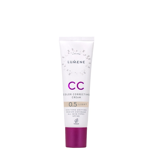 Lumene - CC Color Correcting Cream SPF 20 - Korygujący Podkład CC - 0,5 Light - 30ml