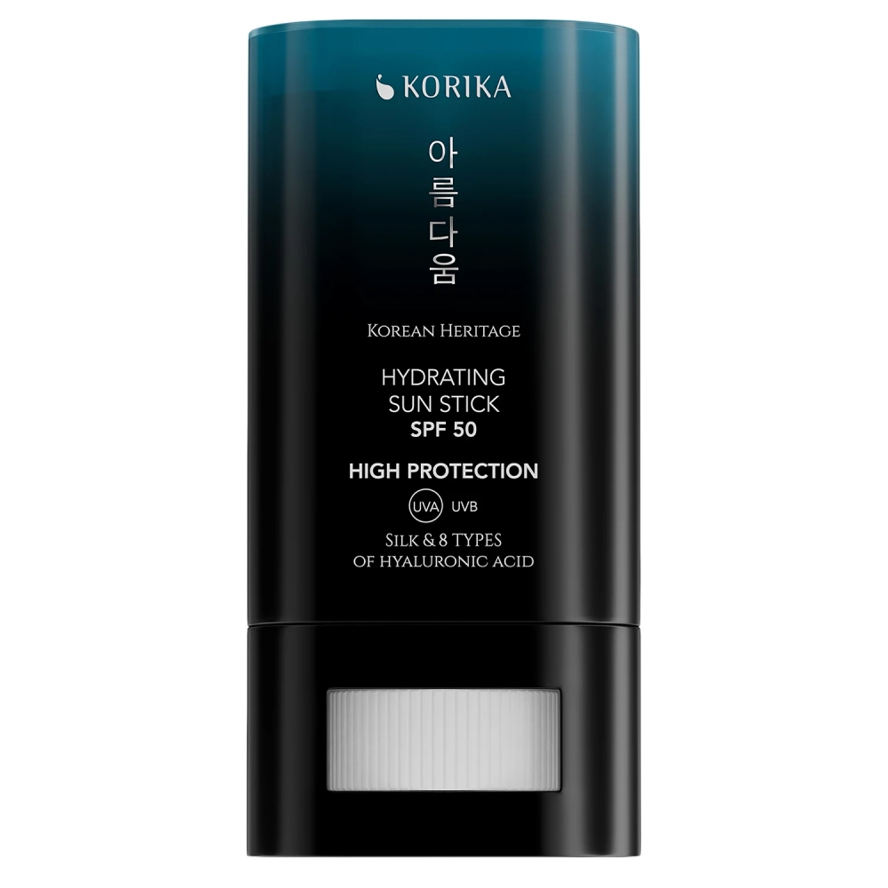 KORIKA - Korean Heritage Silk & 8 Types of Hyaluronic Acid Hydrating Sun Stick SPF 50 - Nawilżający Filtr do Twarzy w Sztyfcie - 20g