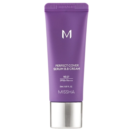 Missha - M Perfect Cover Serum BB Cream SPF50+/PA++++ - Kryjący Krem BB Serum - No.27 Honey Beige - 20ml