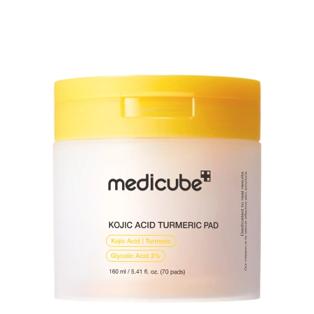 Medicube - Kojic Acid Turmeric Pad - Płatki z Kwasem Kojowym - 160ml/70szt