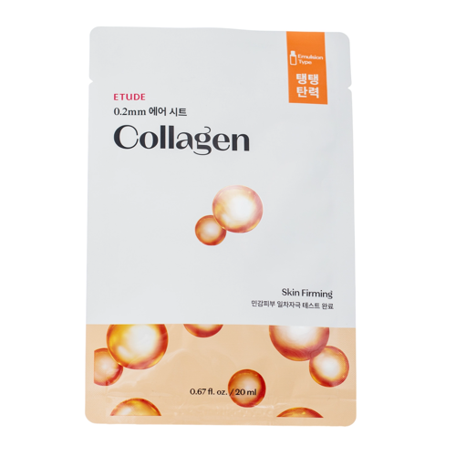 Etude House - 0.2mm Therapy Air Mask - Collagen - Odżywcza Maska z Kolagenem - 20ml