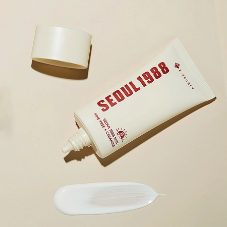 K-SECRET - SEOUL 1988 Sun : Pine Tree + Ceramide 50+ PA++++ - Nawilżający Krem do Twarzy z Filtrem - 50ml