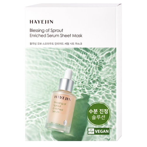 Hayejin - Blessing of Sprout Enriched Serum Sheet Mask - Nawilżająca Maska do Twarzy w Płachcie - 1szt/25ml