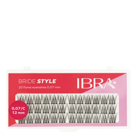 Ibra Makeup - Kępki rzęs Bride Style - 12 mm