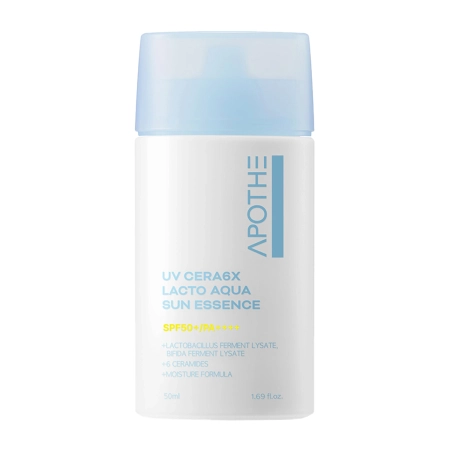 APOTHE - UV Cera 6X Lacto Aqua Sun Essence - Nawilżająca Esencja do Twarzy z Filtrem - 50ml 