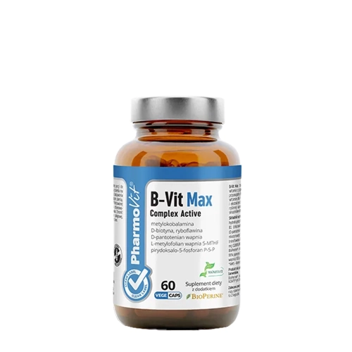 Pharmovit - B-Vit Max Complex Active - Suplement Diety - Kapsułki - 60szt
