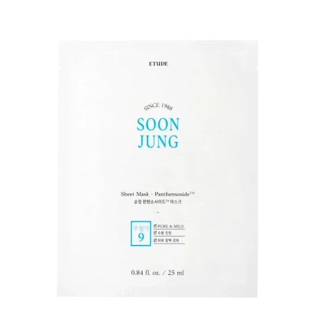 Etude House - Soon Jung Panthensoside Sheet Mask - Kojąca Maska w Płachcie - 25ml