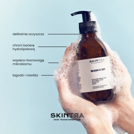 SkinTra - Wash It Off - Glukozydowy Żel Oczyszczający - 200ml