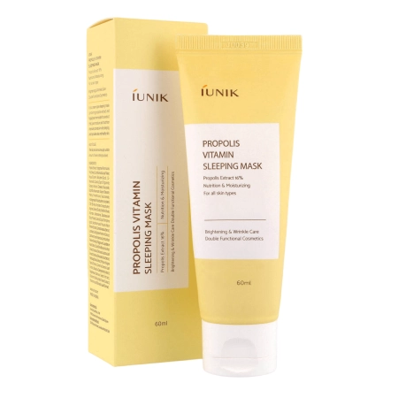 iUNIK - Propolis Vitamin Sleeping Mask - Nocna Maska Nawilżająca z Propolisem - 60ml