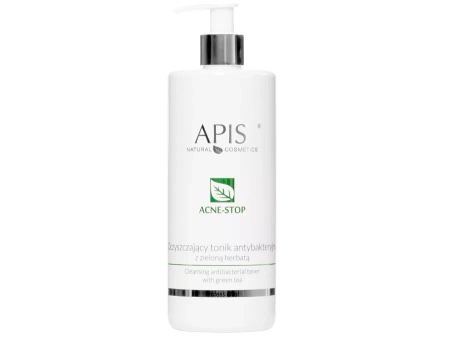 Apis - Professional - Acne-Stop - Cleansing Antibacterial Toner with Green Tea - Oczyszczający Tonik Antybakteryjny z Zieloną Herbatą - 500ml