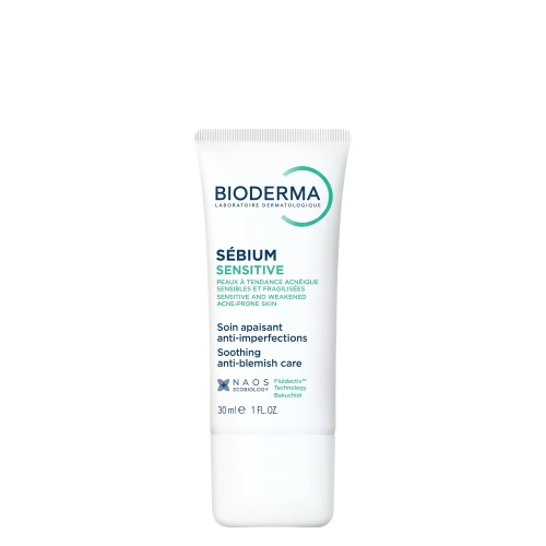 Bioderma - Sebium Sensitive - Kojący Krem do Skóry Trądzikowej - 30ml