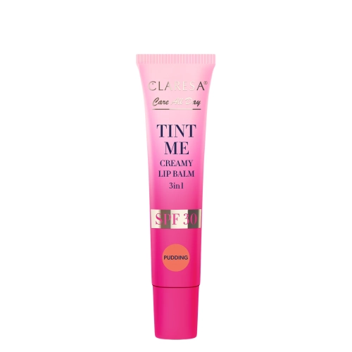 Claresa - Tint Me Creamy Lip Balm 3in1 SPF 30 - Koloryzujący Balsam Do Ust Z Filtrem SPF 30 - Pudding - 12 ml