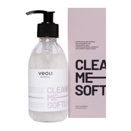 Veoli Botanica - Cleaning Me Softly - Nawilżająco - Łagodzący Żel do Mycia Twarzy - 190ml
