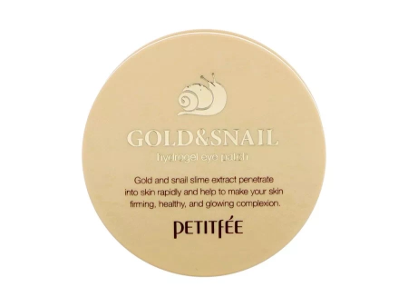 Petitfee - Gold & Snail Hydrogel Eye Patch - Hydrożelowe Płatki Pod Oczy - 30 kompletów