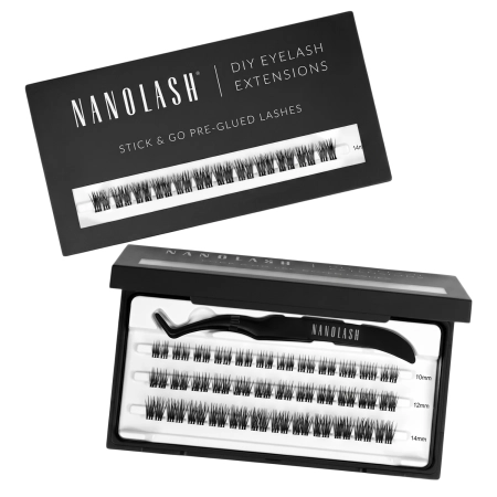 Nanolash - Stick & Go Pre-Glued Lashes - Kępki Rzęs z Klejem - Heartbreaker - 1 opak.