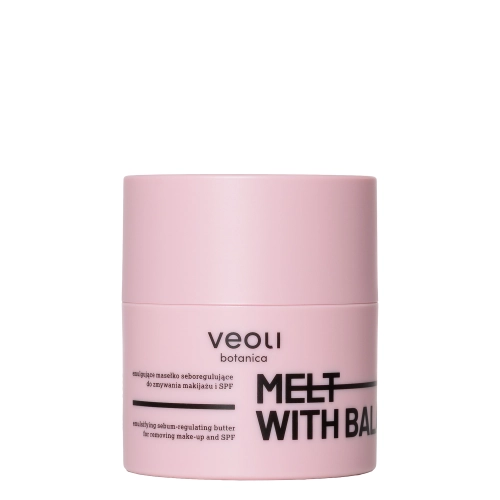 Veoli Botanica - Melt With Balance - Emulgujące Masełko Seboregulujące do Zmywania Makijażu do Skóry z Niedoskonałościami - 40g