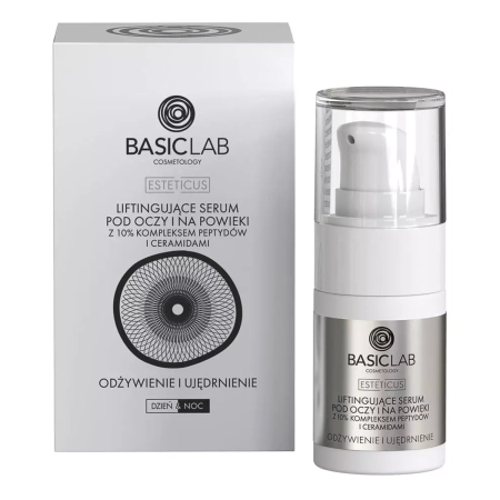 BasicLab - Odżywienie i Ujędrnienie - Liftingujące Serum Pod Oczy i Na Powieki - 15ml