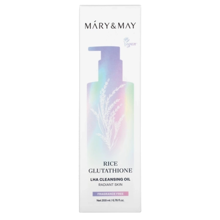 Mary&May - Rice Glutathione LHA Cleansing Oil - Olejek Oczyszczający do Twarzy - 200ml