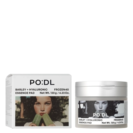 PO:DL - Barley Hyaluronic Frozen40 Essence Pads - Nawilżające Płatki do Twarzy - 70szt.