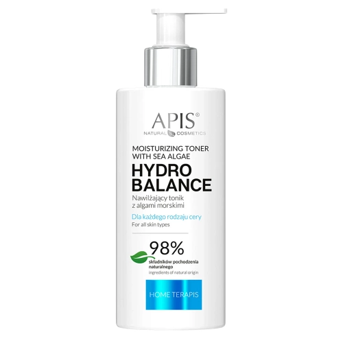 Apis - Professional - Hydro Balance - Moisturizing Toner with Sea Algae - Nawilżający Tonik z Algami Morskimi - 500ml