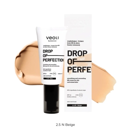 Veoli Botanica - Drop Of Perfection - Wygładzająco-Kryjący Krem BB - 2.5 N - Beige - 30ml