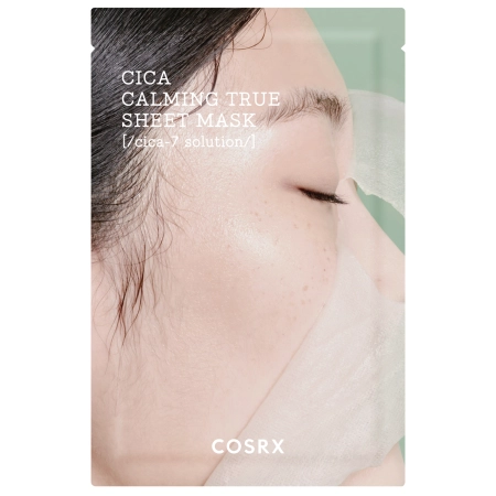COSRX - Pure Fit Cica Calming True Sheet Mask - Wyciszająca Maska w Płachcie z Wąkrotą Azjatycką - 21ml