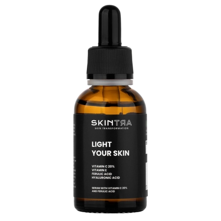 SkinTra - Light Your Skin - Serum z Witaminą C 20% i Kwasem Ferulowym - 30ml