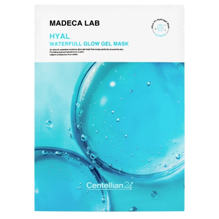 Centellian24 - Hyal Waterfull Glow Gel Mask - Zestaw Nawilżających Masek Żelowych do Twarzy - 5x22ml