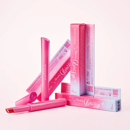 Mary&May - Blooming Glow Lip - Koloryzujący Balsam do Ust - 02 Ruby Blossom - 1,7g
