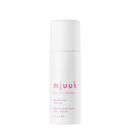 Mjuuk - Naked Sense Fragrance-free Hairspray Strong - Utrwalający Spray do Włosów - Bezzapachowy - 50ml