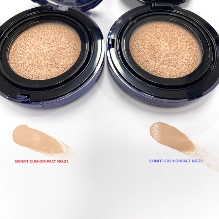 CUSKIN - Clean Up Skinfit Cushion Pact SPF50/PA++++ - Podkład do Twarzy w Poduszce - No. 21 - 15g+15g