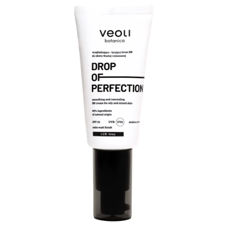 Veoli Botanica - Drop Of Perfection - Wygładzająco-Kryjący Krem BB - 1.5 N - Ivory - 30ml
