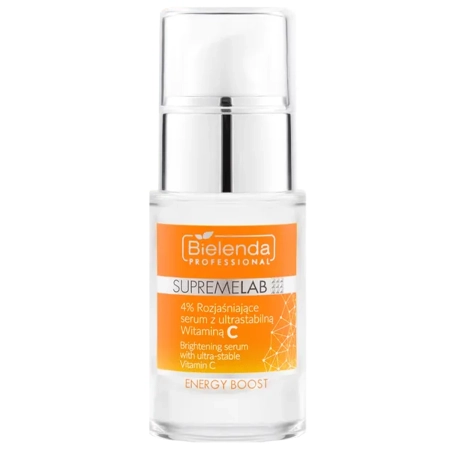 Bielenda Professional - Supremelab - Energy Boost - 4% Rozjaśniające Serum z Ultrastabilną Witaminą C - 15ml
