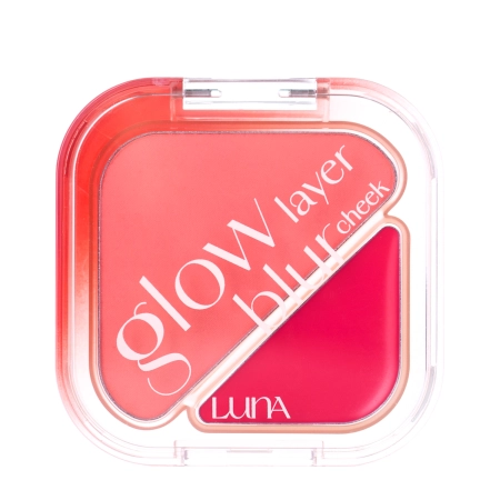 LUNA - Glow Layer Blur Cheek - Duo Róży do Policzków - 08 Strawberry Jelly - 8,5g