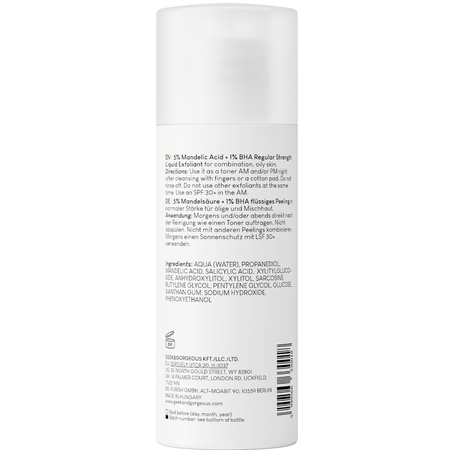 Geek & Gorgeous - Cheer Up - Średni Eksfoliant do Cery Mieszanej i Trądzikowej z 6% Kwasów Migdałowego i BHA - 100ml