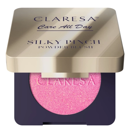 Claresa - Care All Day Silky Pinch Powder Blush - Pudrowy Róż Do Policzków - Lumi Pink 02 - 2 g