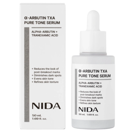 NIDA - α-Arbutin TXA Pure Tone Serum - Rozjaśniające Serum do Twarzy - 50ml