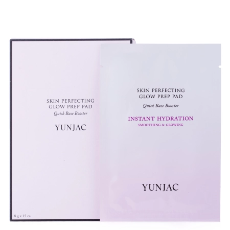 YUNJAC - Skin Perfecting Glow Prep Pad - Rozświetlające Płatki do Twarzy - 15x8g
