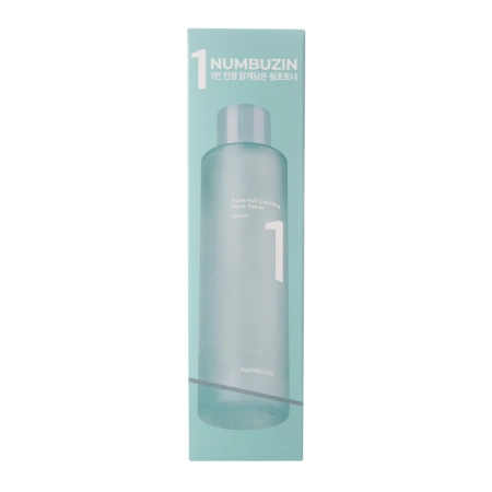 Numbuzin - No.1 - Pure-full Calming Herb Toner - Kojący Tonik z Pstrolistką i Wąkrotą - 300ml - OUTLET