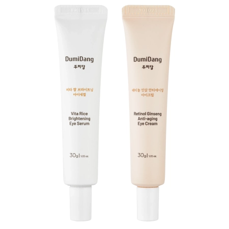 DumiDang - Rice & Ginseng Duo Eye Care Set - Zestaw Produktów pod Oczy - 2x30g