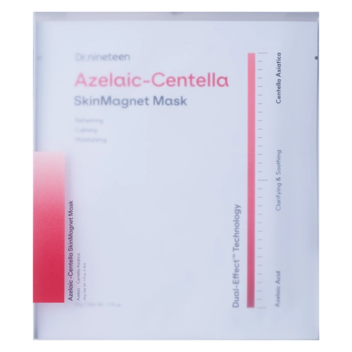 Dr.nineteen - Azelaic-Centella Skin Magnet Mask - Zestaw Regenerujących Masek Hydrożelowych - 4x34g