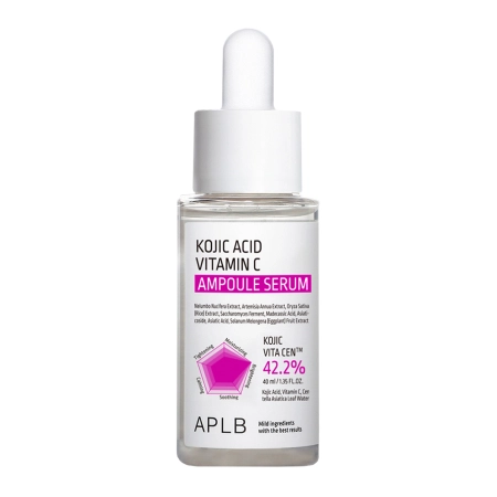 APLB - Kojic Acid Vitamin C Ampoule Serum - Rewitalizujące Serum do Twarzy - 40ml